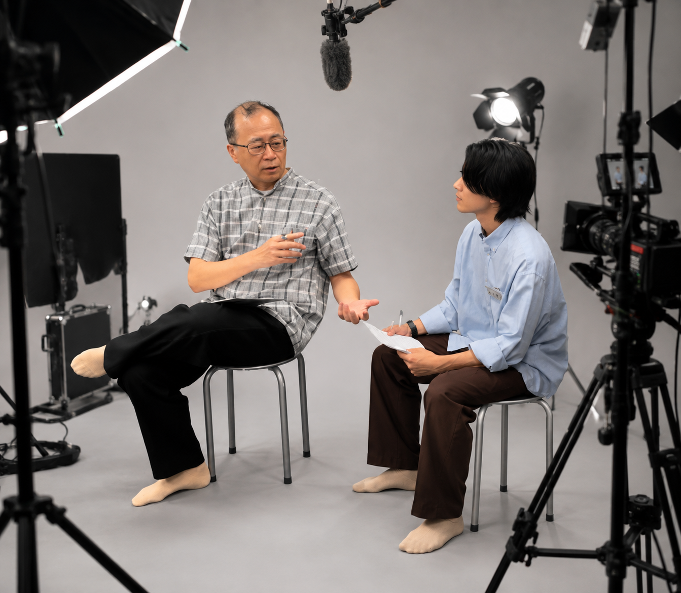 演技指導の様子
